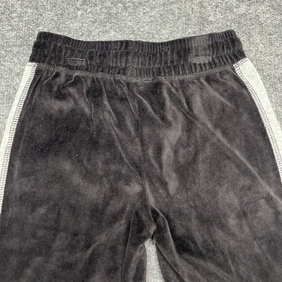 Xersion Velour Jogger Pants Girls XS 6-6X Black White Color Block Drawstring New - Picture 5 of 9